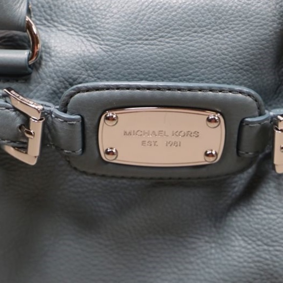 Michael Kors Blue Leather Purse With Wallet & COA - Picture 3 of 8